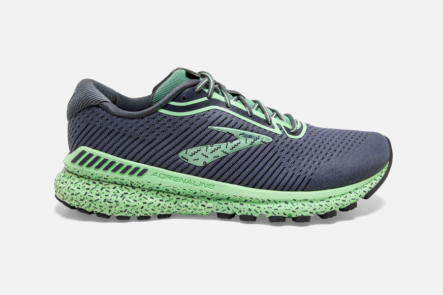 Brooks Adrenaline GTS 20 Womens Australia - Road Running Shoes - Navy/Green (362-WUOGE)